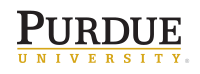Logo for Purdue University.